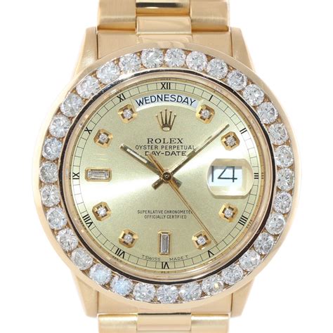 rolex presidential diamond bezel.